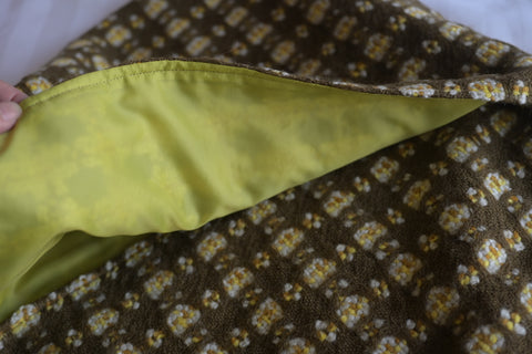 Woven Wool Cushion Cover {Kohaku/Brown} 50 x 50cm