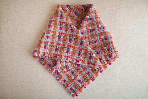 Woven Wool Square Cloth/Scarf {sakuragai} (10% OFF)