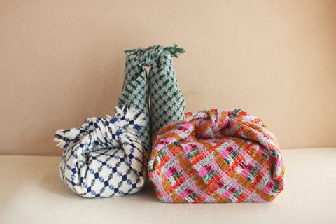 Woven Wool Square Cloth/Scarf {sakuragai} (10% OFF)