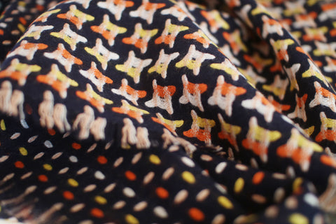 Woven Wool Square Cloth/Scarf {matsuribayashi}