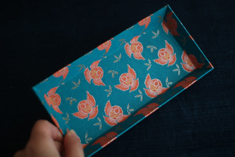 Chiyogami Paper Tray {Sparrow}