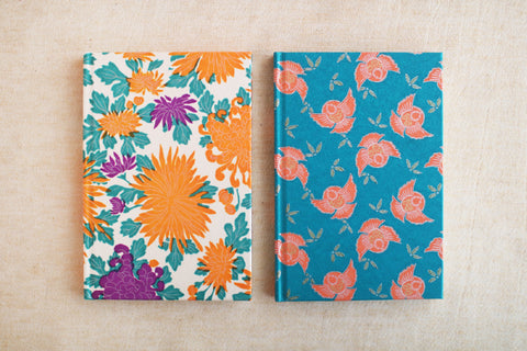 HAIBARA Chiyogami Notebook {Large Chrysanthemum}