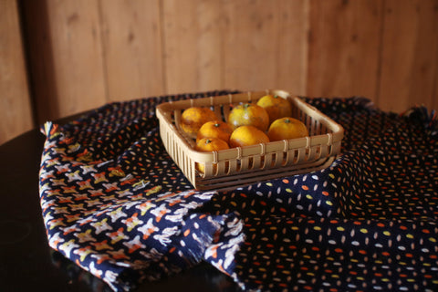 Woven Wool Square Cloth/Scarf {matsuribayashi}