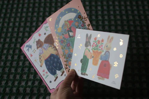 Foil-Pressed Postcard Set {Aiko Fukawa} (20% OFF)