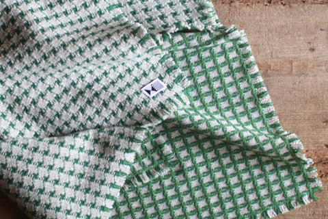 Woven Wool Square Cloth/Scarf {hound's tooth} (10% OFF)