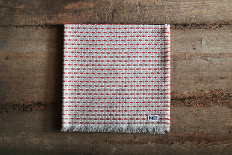 Woven Wool Square Cloth/Scarf {sashiko} (10% OFF)