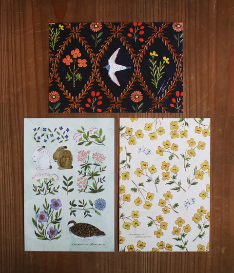 Foil-Pressed Postcard Set {Midori Asano} (20% OFF)