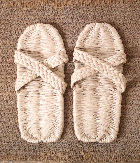 Washi Paper Sandals (Crossed Straps)