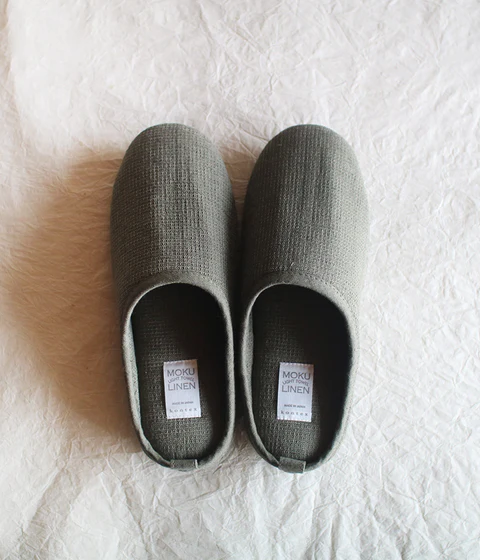 Moku Linen Room Shoes {Khaki}