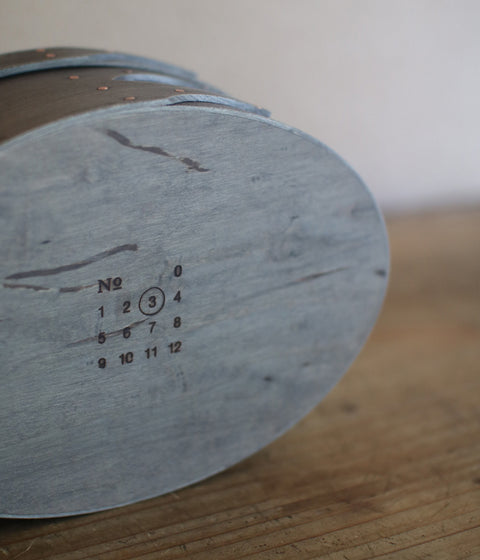 Shaker Oval Box -Gray-