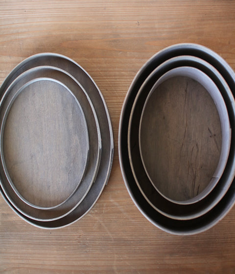 Shaker Oval Box -Gray-