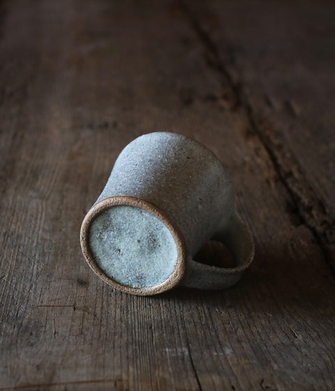 Light Grey Pottery Mug (Namako Glaze)