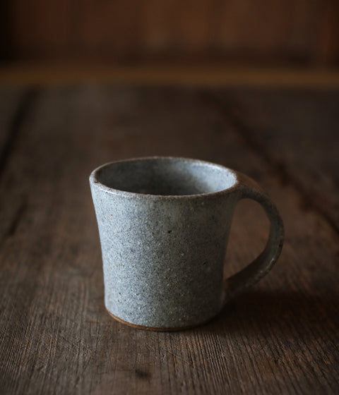 Light Grey Pottery Mug (Namako Glaze)