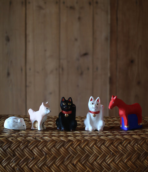 Yabase Clay Doll {Horse} Red