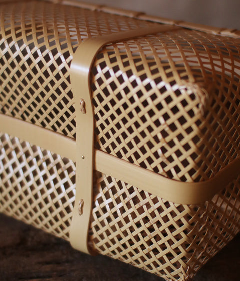 Kei Nakamura Bamboo Basket with Handle