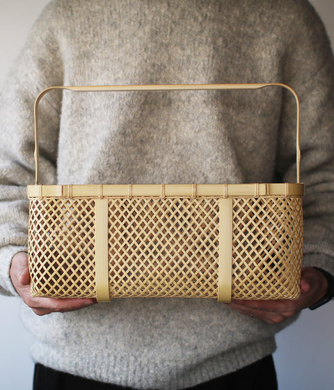Kei Nakamura Bamboo Basket with Handle