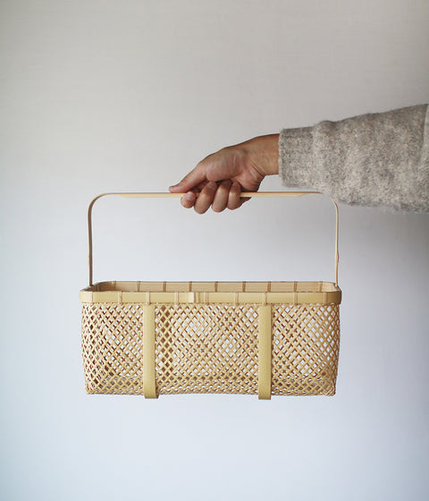 Kei Nakamura Bamboo Basket with Handle