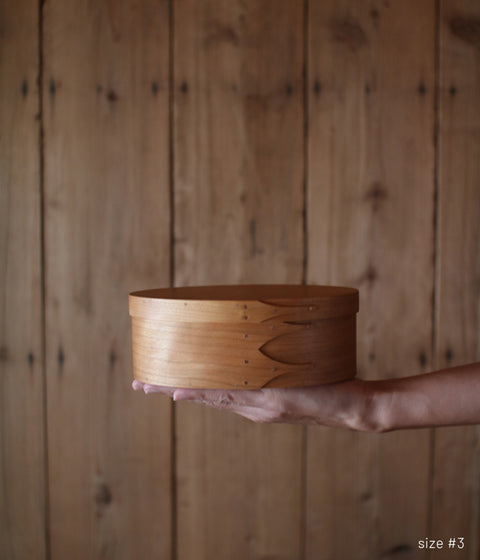 Shaker Oval Box -Gray-