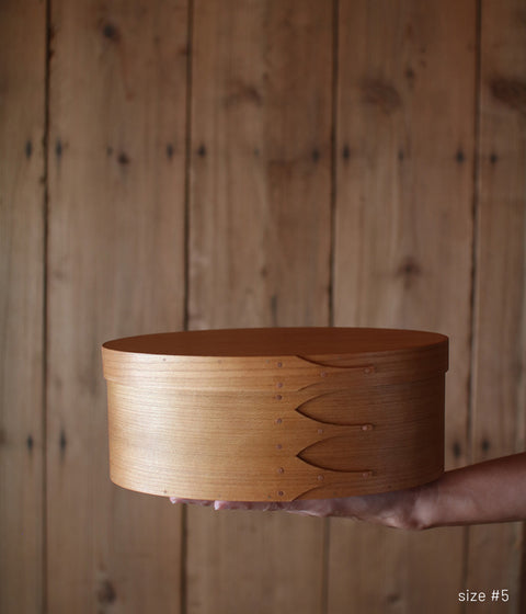 Shaker Oval Box -Gray-