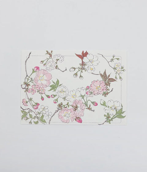 Shibata Zeshin "Hana-Kurabe" Post Cards (Set of 9)