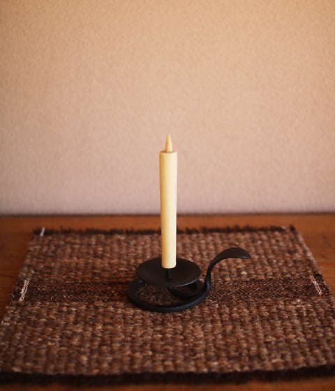 Hand-forged Iron Candle Holder with Handle {Small}