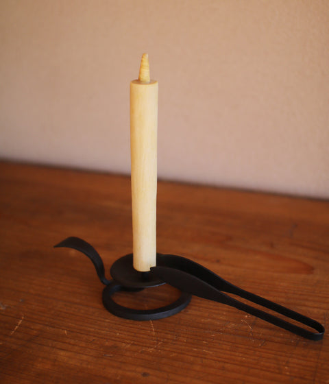 Hand-forged Iron Candle Holder with Handle {Large}