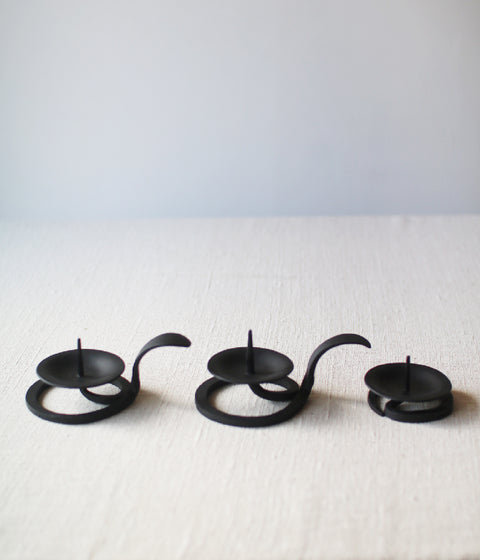 Hand-forged Iron Candle Holder with Handle {Small}