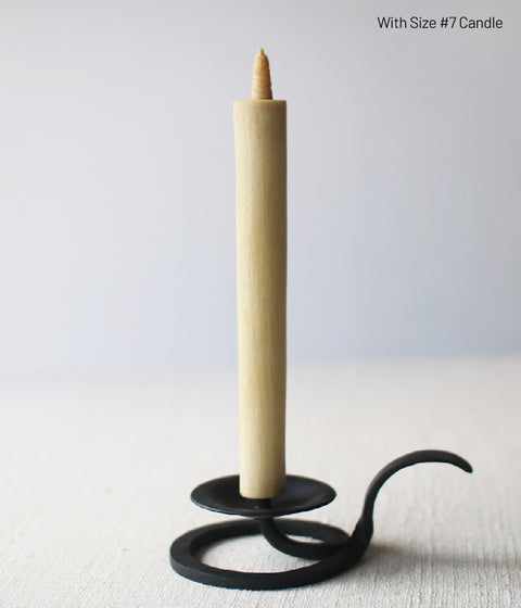 Hand-forged Iron Candle Holder with Handle {Large}