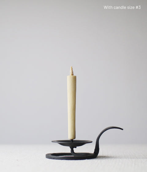 Hand-forged Iron Candle Holder with Handle {Small}