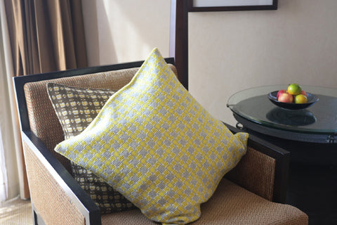 Woven Wool Cushion Cover {Lemon} 50 x 50cm (15% OFF)