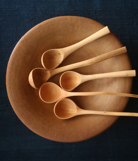 Hand-Carved Branch Coffee Scoops (L+)