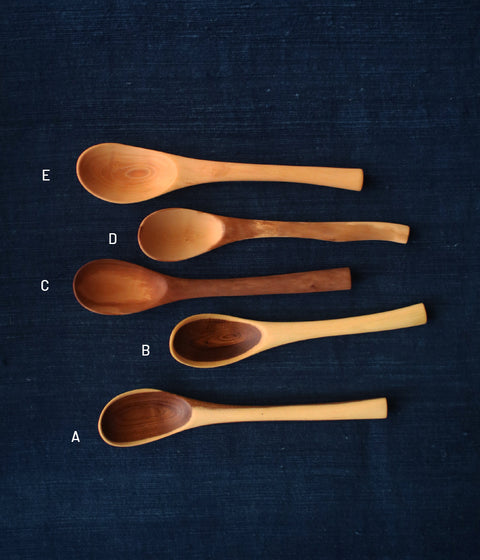 Hand-Carved Branch Soup Spoons (L)