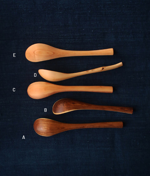 Hand-Carved Branch Soup Spoons (L)