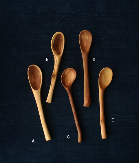 Hand-Carved Branch Dessert Spoons (M+)
