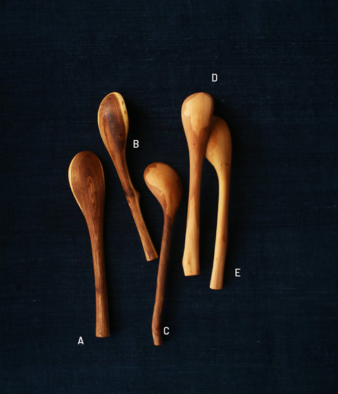 Hand-Carved Branch Dessert Spoons (M+)