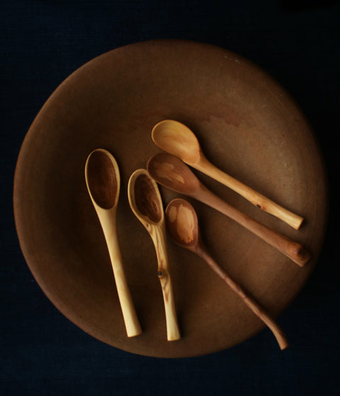 Hand-Carved Branch Dessert Spoons (M+)