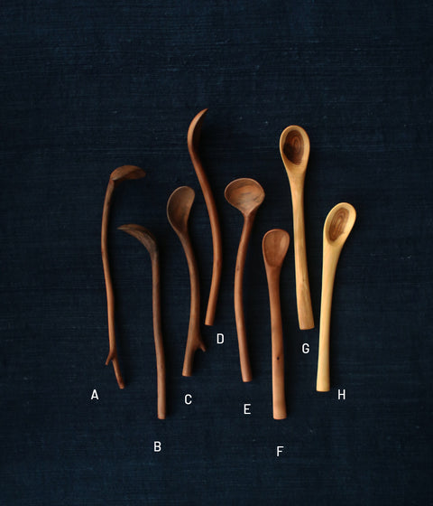 Hand-Carved Small Branch Spoons