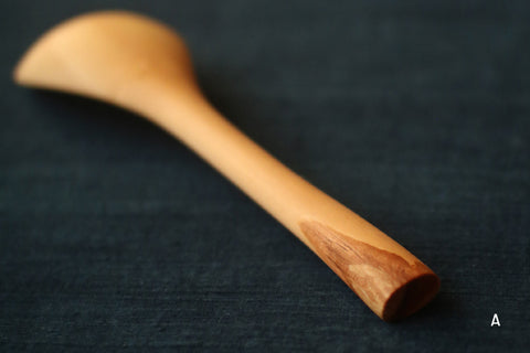 Hand-Carved Branch Serving Spoon [Yoshino Cherry]