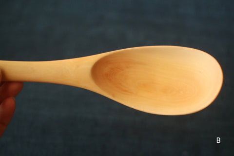 Hand-Carved Branch Serving Spoon [Yoshino Cherry]