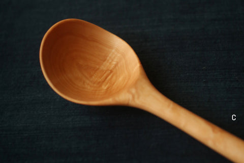 Hand-Carved Branch Serving Spoon [Yoshino Cherry]