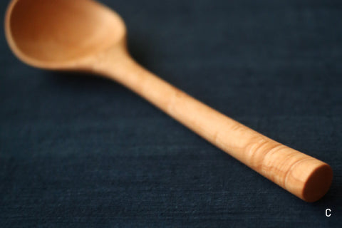 Hand-Carved Branch Serving Spoon [Yoshino Cherry]