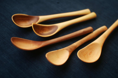 Hand-Carved Branch Soup Spoons (L)