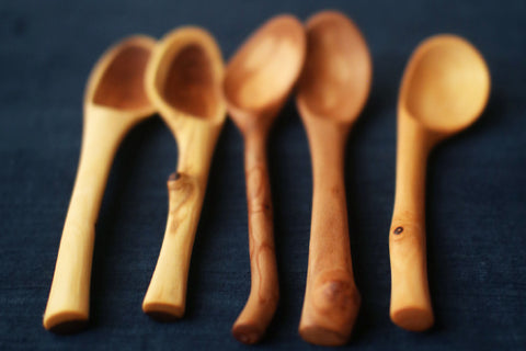 Hand-Carved Branch Dessert Spoons (M+)