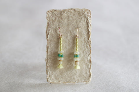 Kumihimo Silk Braided Earrings [I] - sold out