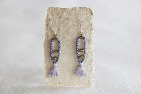 Kumihimo Silk Braided Earrings [K] - sold out