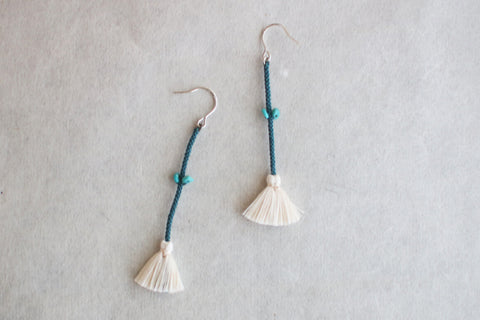 Kumihimo Silk Braided Earrings [L]