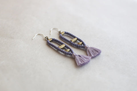 Kumihimo Silk Braided Earrings [K] - sold out