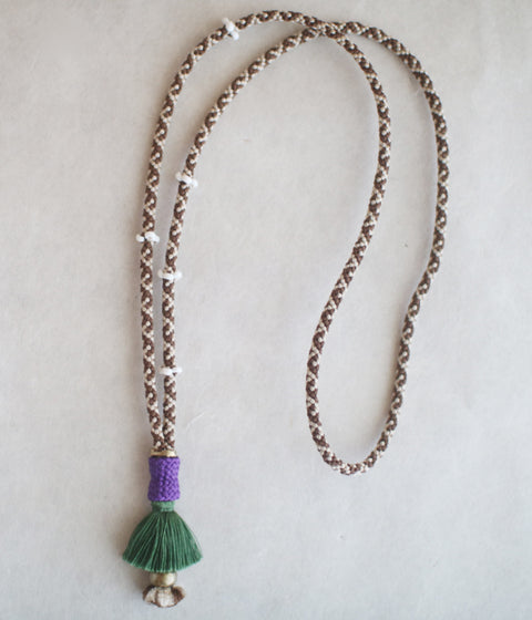 Kumihimo Silk Braided Necklace [I] - sold out