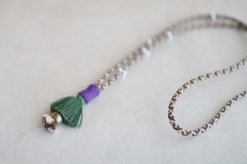 Kumihimo Silk Braided Necklace [I] - sold out