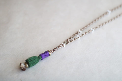 Kumihimo Silk Braided Necklace [I] - sold out